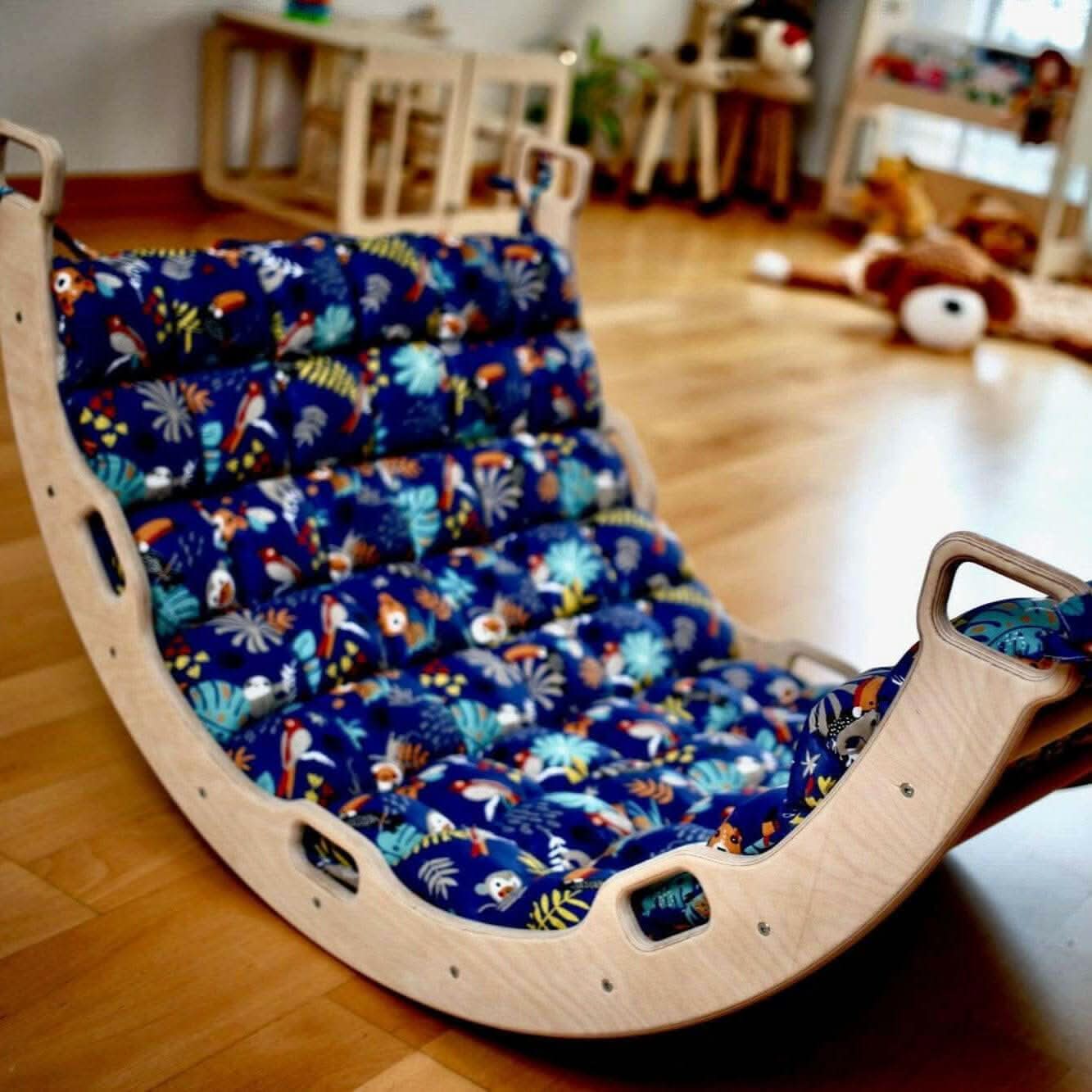 Montessori Climber Set: Arch, Rocker, Ramp, and Pillow